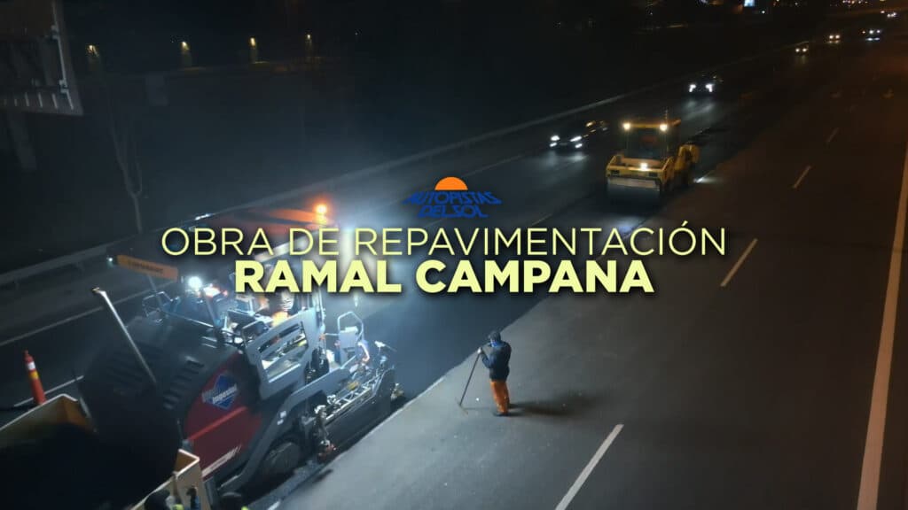 Obras de repavimentación en Acceso Norte